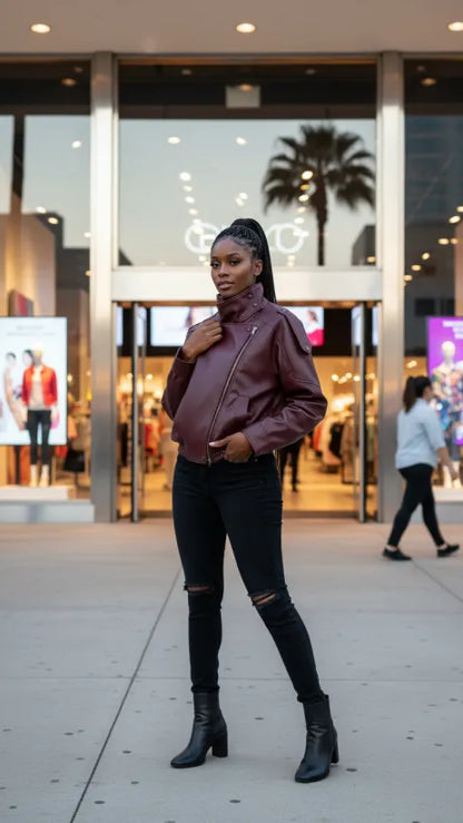 Elegante dames bomberjas met rits